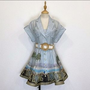 Zimmermann postcard mini dress